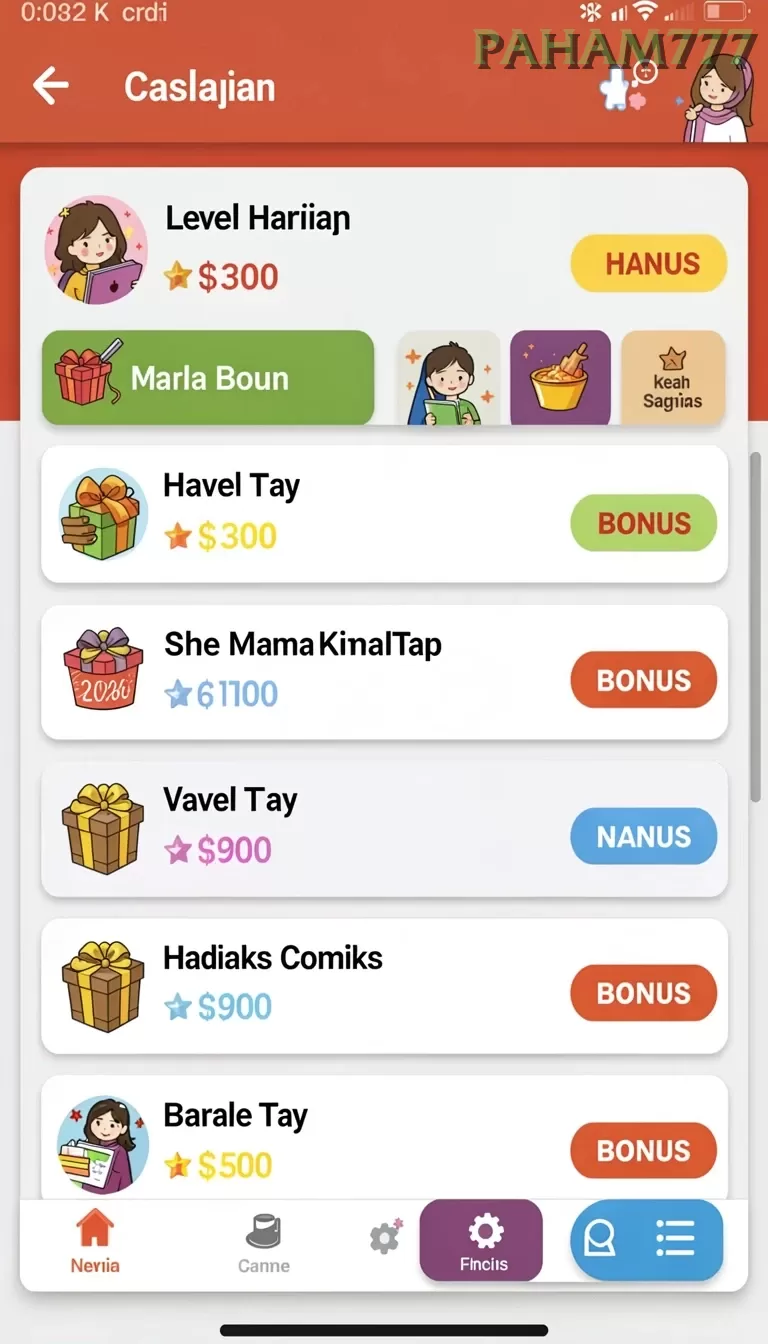 Pratinjau antarmuka paham777 — aplikasi APK resmi Android v2.5.6